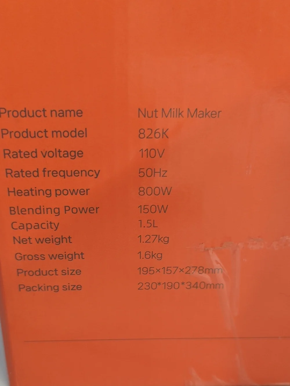 HGUNBI 8 in 1 Automatic Nut Milk Maker